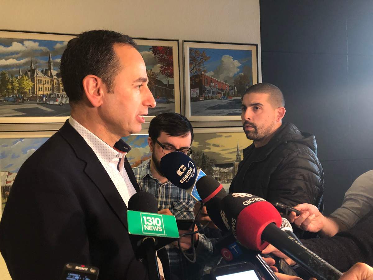 OC Transpo general manager John Manconi speaks to reporters at Ottawa City Hall on Tuesday, Dec. 3, 2019.