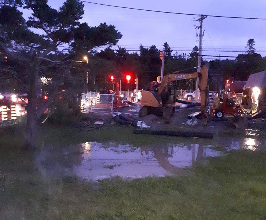 Work is being done on a malfunctioning sewage lift station in Paradise, N.L., in this undated handout photo.