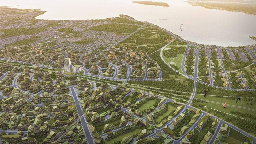 Dubbed the Orbit, the community will combine 'small town and rural lifestyles' with the 'benefits of urban living,' with a new GO station at its centre.