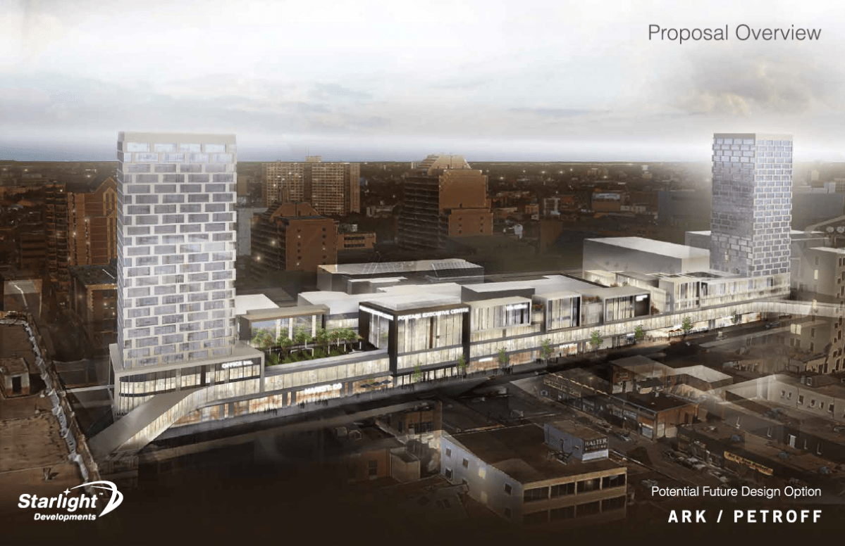 The proposed overview of the new development at Portage Place.
