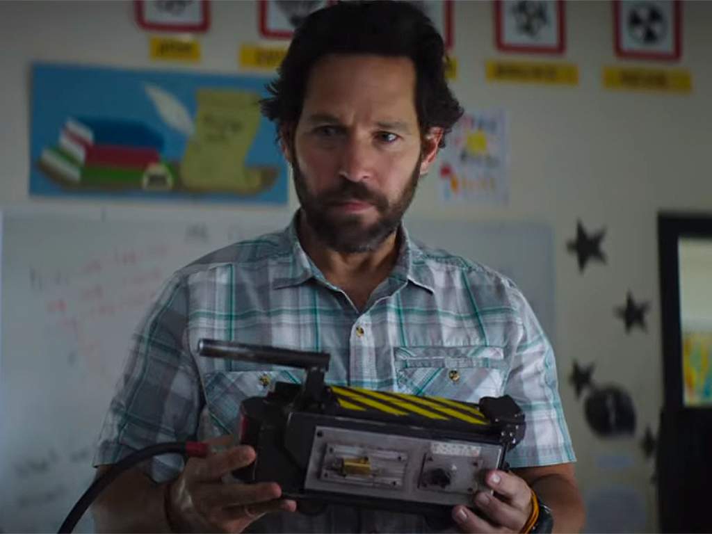 Paul Rudd in the first official trailer for 'Ghostbusters Afterlife.' The film is scheduled for a July 8, 2020 release.