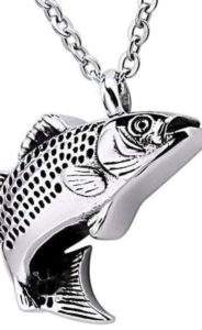 Police say this fish pendant containing the ashes of a loved one was stolen from a vehicle in Peterborough in late November.