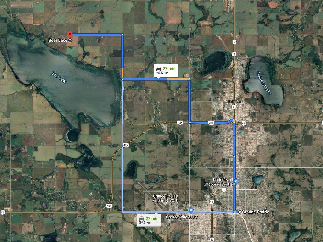 Two people survived a plane crash northwest of Grande Prairie, Dec. 25, 2019. 