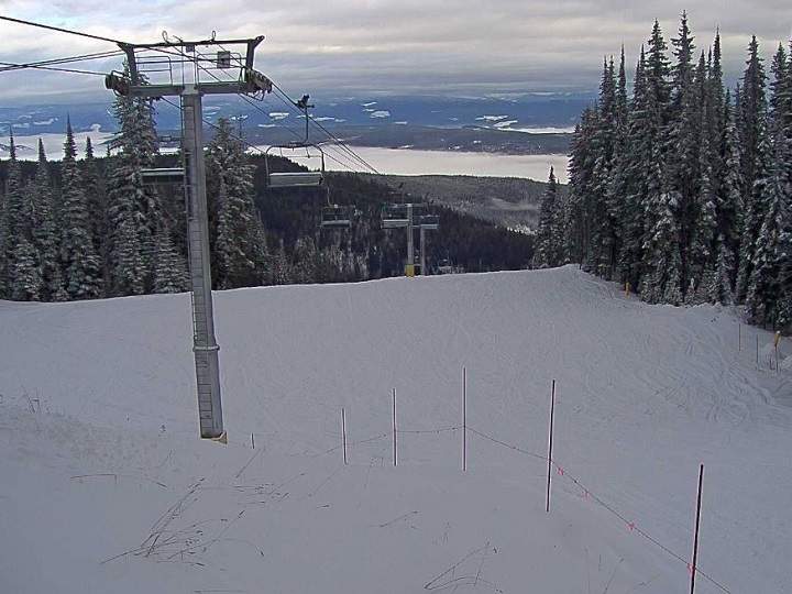 Weather conditions at SilverStar Mountain Resort on Tuesday, Dec. 3, 2019.