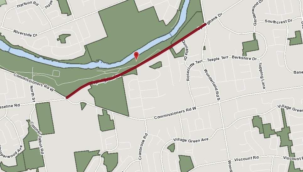 Forestry work has closed a section of Springbank Drive in the Byron area. 