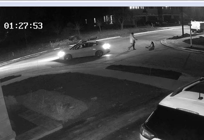 Hamilton police say a woman exited a vehicle while it was moving through the intersection of Columbus Gate and Lexington Avenue.