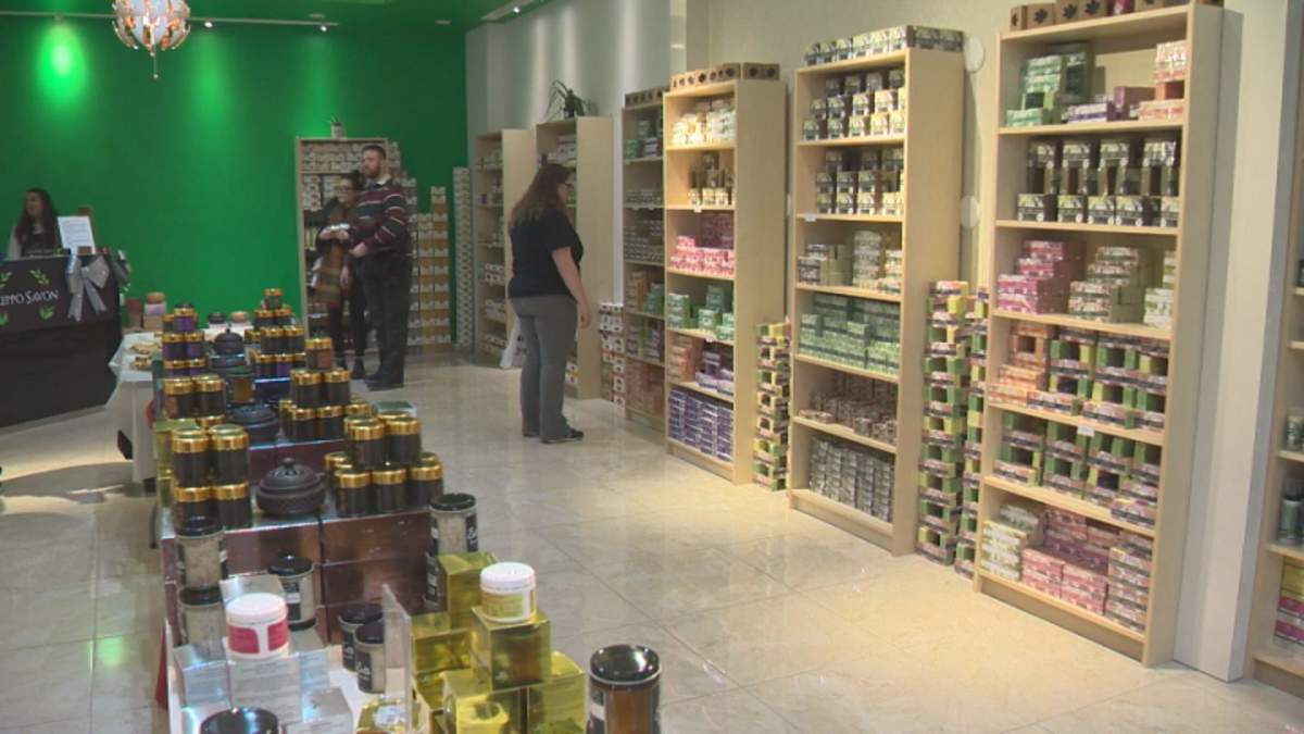 Abdulfatah Sabouni’s Aleppo Savon location inside West Edmonton Mall in Edmonton, Alta on Sunday, December 1, 2019.