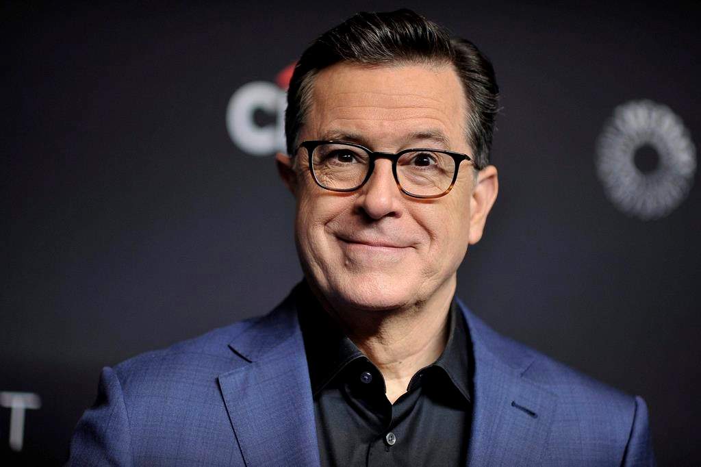 In this March 16, 2019, file photo, Stephen Colbert attends the 36th Annual PaleyFest “An Evening with Stephen Colbert” at the Dolby Theatre in Los Angeles, Calif.