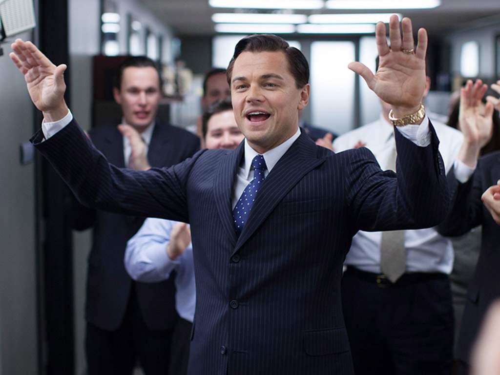Leonardo DiCaprio in 'The Wolf of Wall Street' (2013).