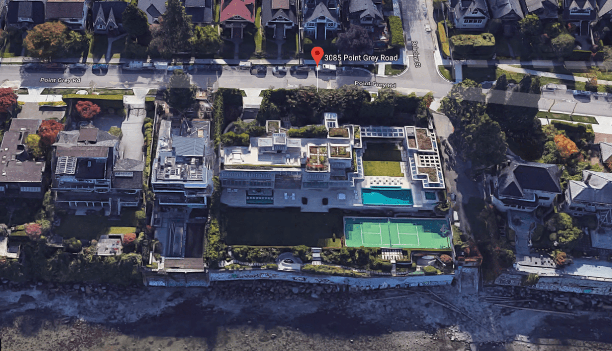 At 15,694 square feet, the Lululemon founder’s home sits on a waterfront lot on the exclusive “Golden Mile,” which houses many of the city’s most luxurious multi-million-dollar homes.