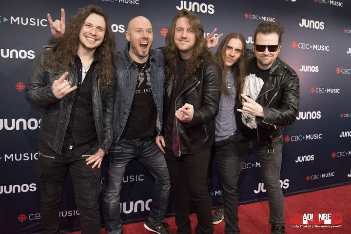 Striker strikes a pose at the Juno Awards