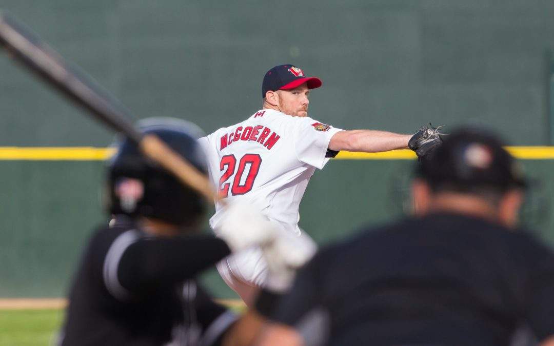 Goldeyes pitcher Kevin McGovern.