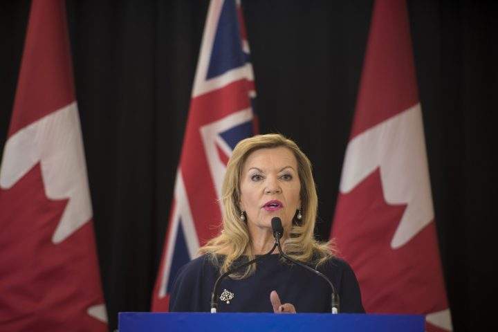 Christine Elliott, Ontario’s then-deputy premier and health minister, appears in a Feb. 26, 2019, file photo.