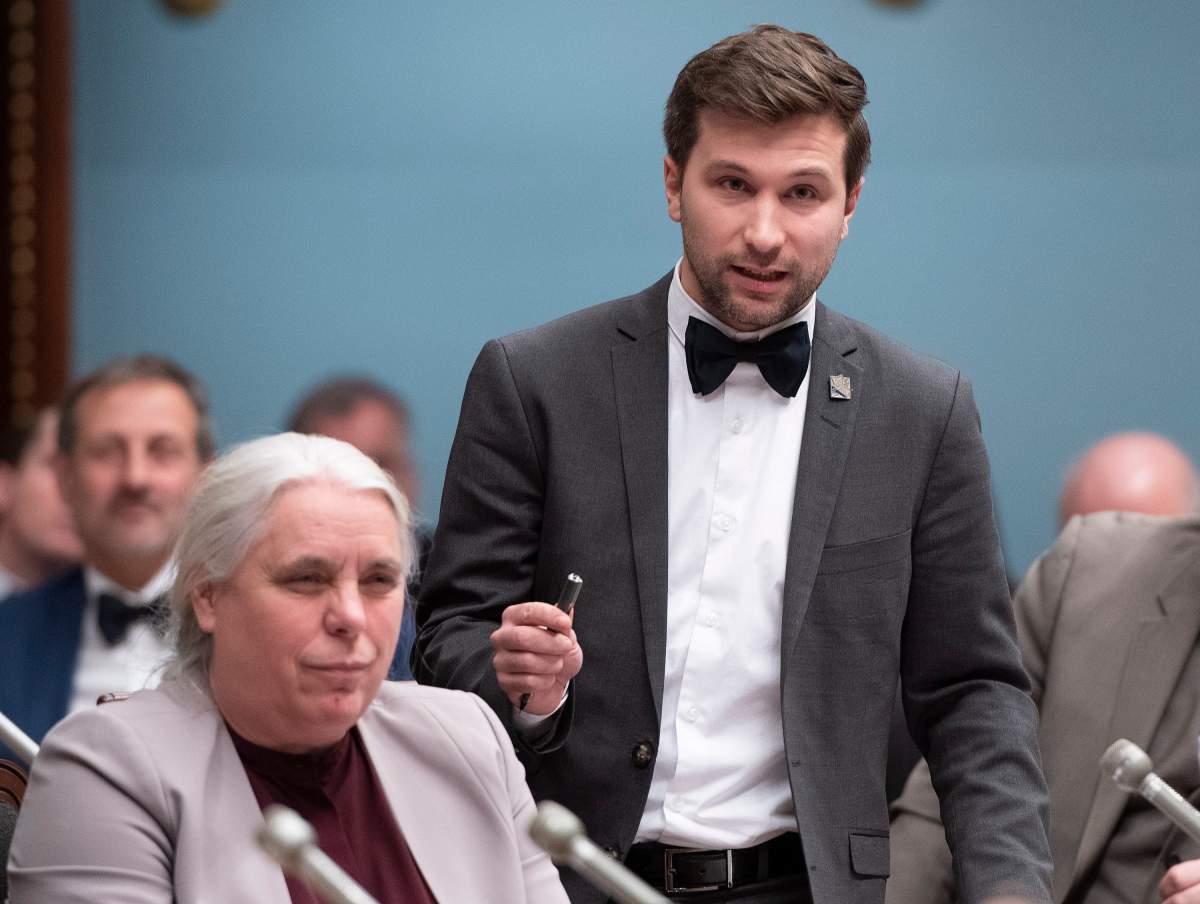 Québec Solidaire's two co-spokespeople, Gabriel Nadeau-Dubois and Manon Massé.
