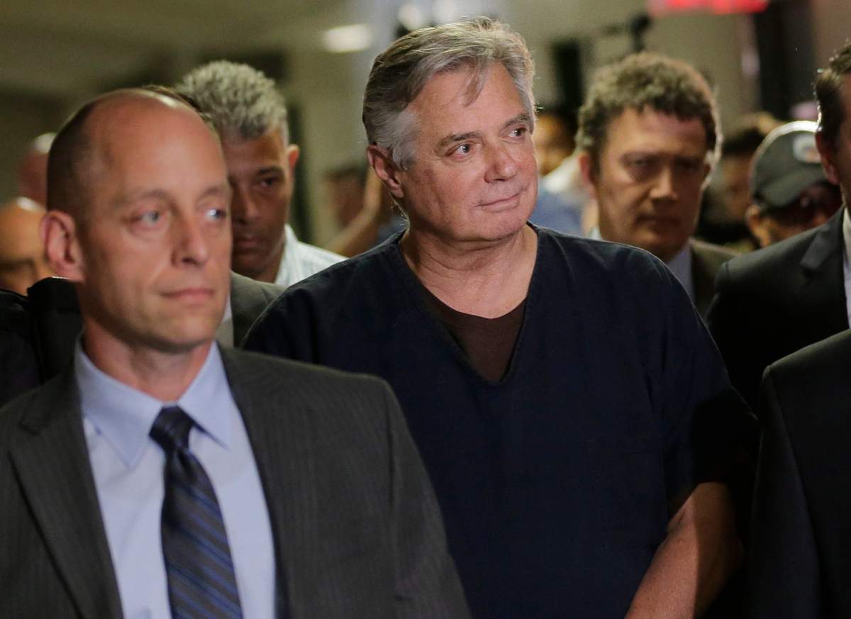 FILE - In this Thursday, June 27, 2019, file photo, Paul Manafort arrives in court, in New York.