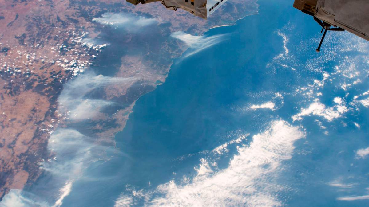 This image was taken from the International Space Station on Friday, Jan. 3, 2020 above the Tasman Sea.