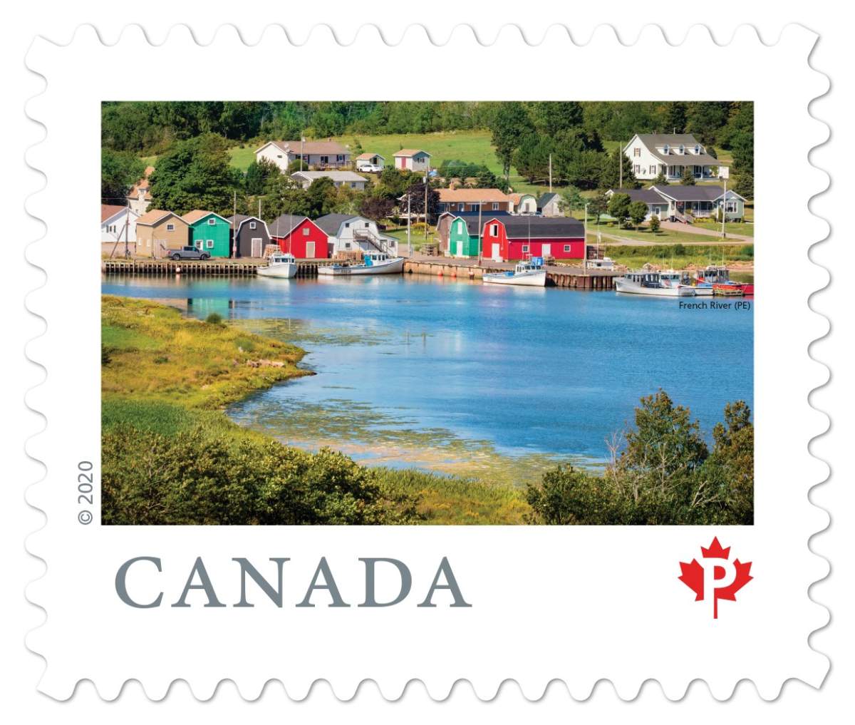 French River, P.E.I. is shown on a Canada Post stamp in this handout photo. Canada Post has released a set of nine stamps that feature stunning views from across Canada, and three of them feature scenes from the Maritimes.