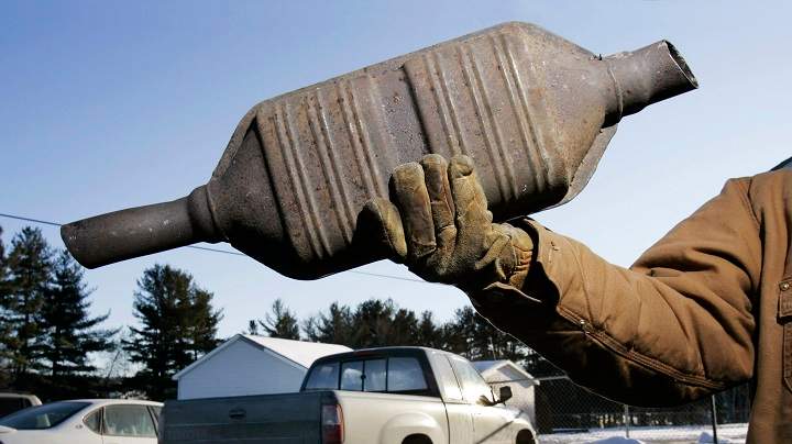 Image of a catalytic converter.