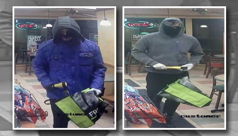 Hamilton police are looking to identify this man, believed to be responsible for two robberies last month. 