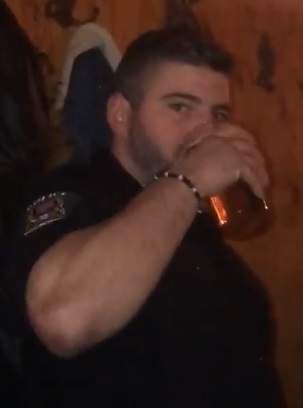 Tommy Maheux Turcotte is shown wearing a Longueuil police shirt.