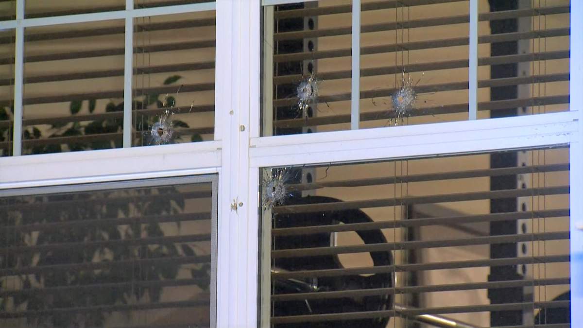 Calgary police investigate after shots were fired into a house in Auburn Bay on Monday, Jan. 6, 2020.