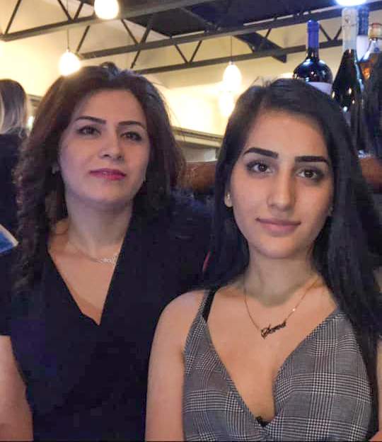 Ayeshe Pourghaderi and her 17-year-old daughter Fatemah Pasavand.
