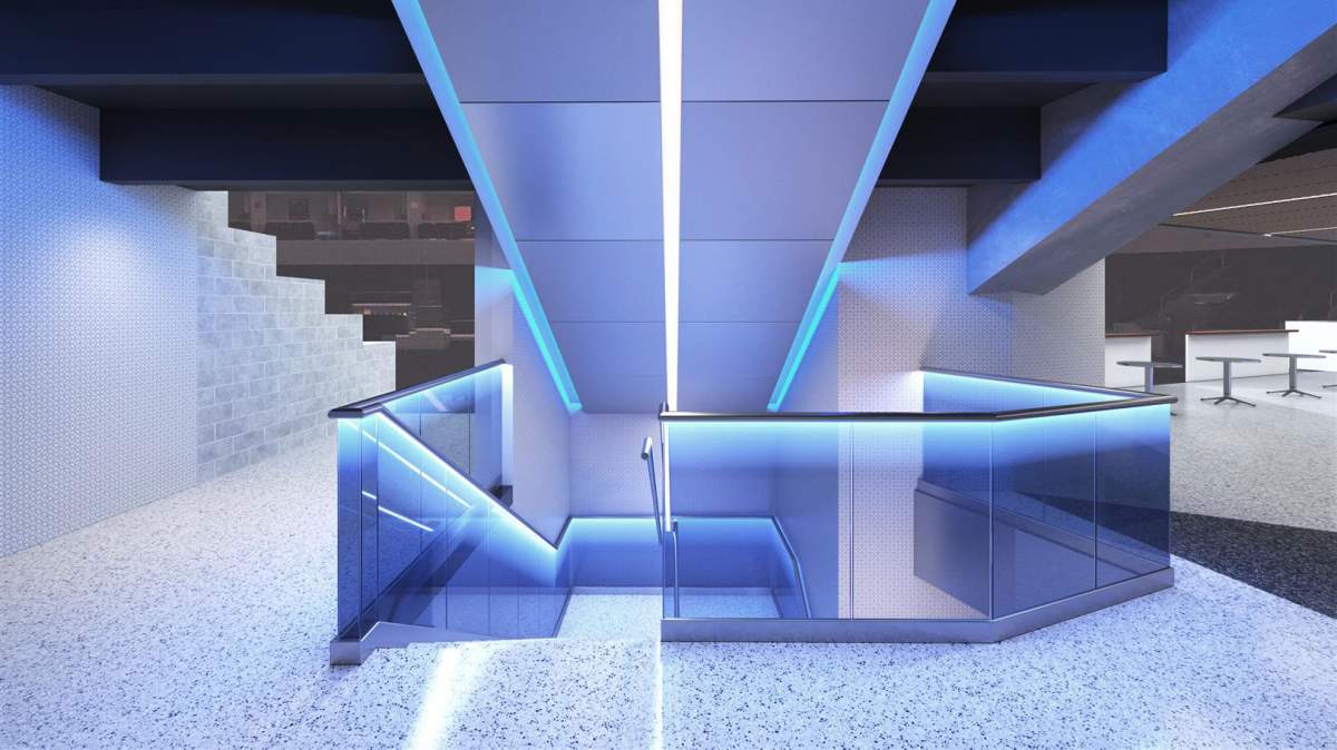 A rendering of some of the renovations to take place at Bell MTS Place.