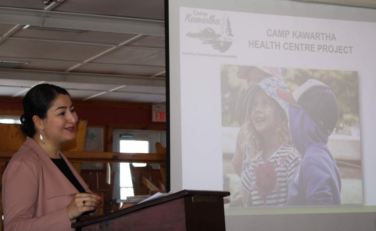 Peterborough-Kawartha MP Maryam Monsef announces $25,000 for a health centre project at Camp Kawartha on Friday, Jan. 17.