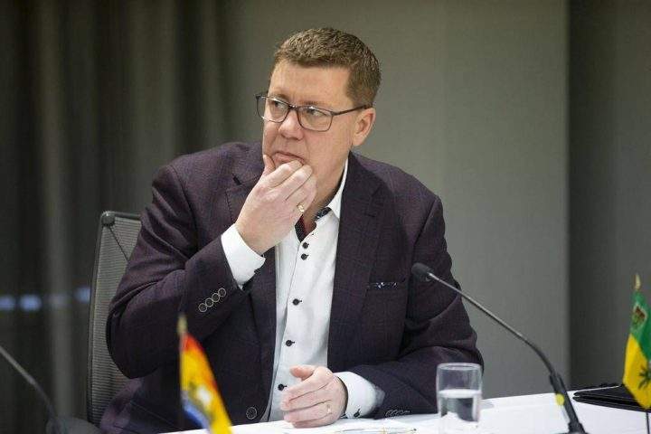 Saskatchewan Premier Scott Moe is seen during a media availability alongside New Brunswick Premier Blaine Higgs and Ontario Premier Doug Ford, both not pictured, in Toronto on Sunday, Dec. 1, 2019. The Opposition NDP is calling for more disclosure around Premier Scott Moe's travel in light of an increase in expenses and a $4,000 charter flight bill. THE CANADIAN PRESS/Chris Young.