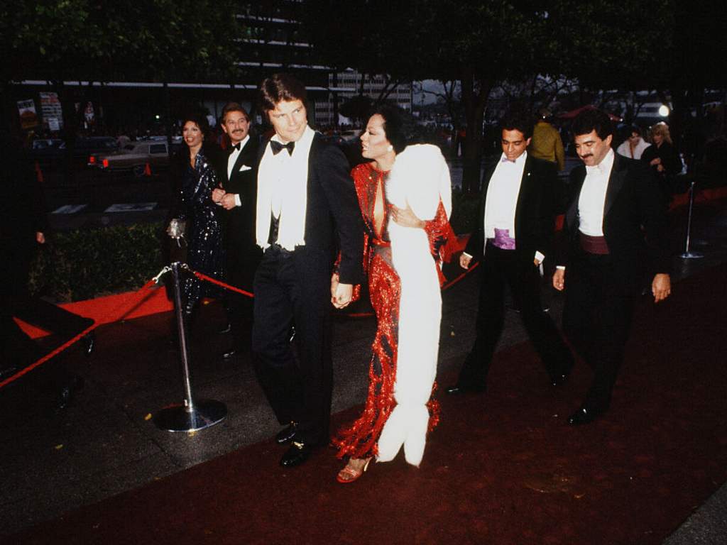 Diana Ross and Ernest Thompson arrived together at the 54th Academy Awards.