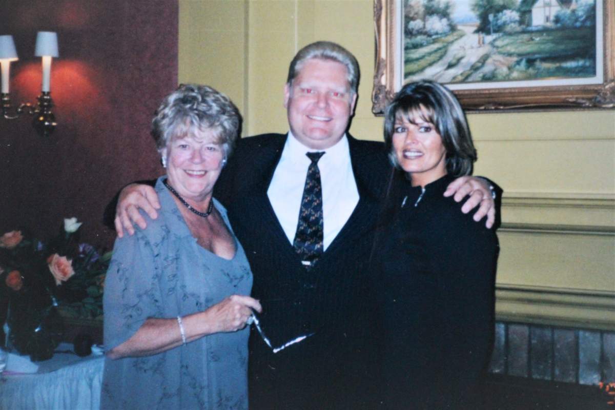 Diane Ford (left) is seen in an undated photo with her son, Doug Ford.