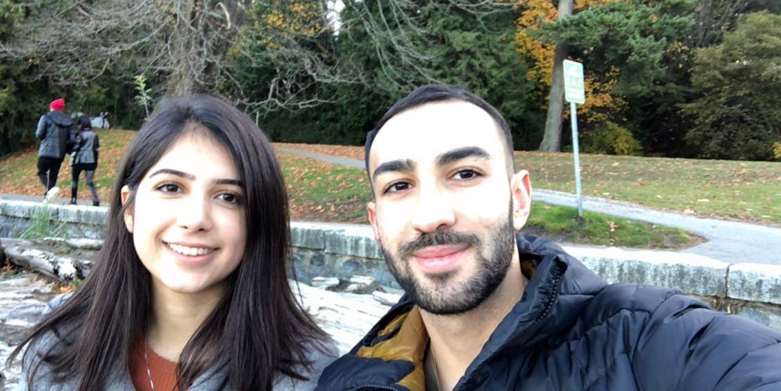Saba Saadat, seen here with Daniel Ghods-Esfahani.