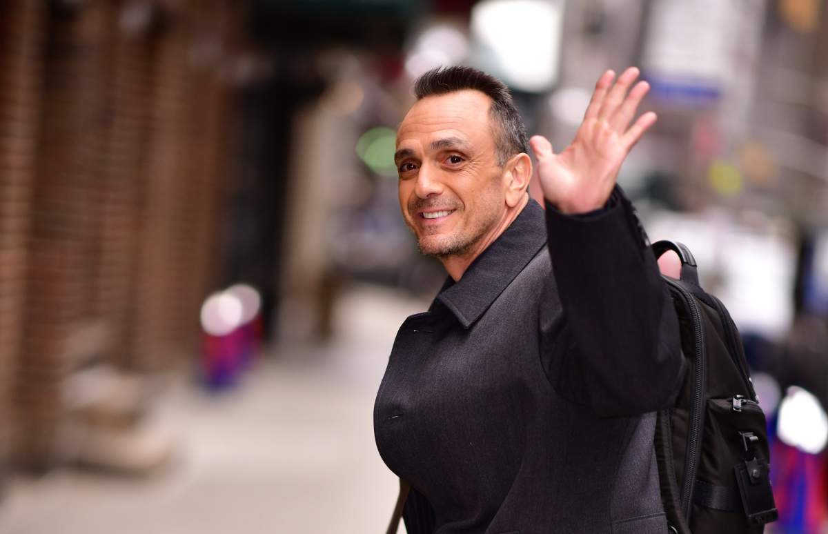 Hank Azaria arrives to 'The Late Show with Stephen Colbert' at the Ed Sullivan Theater on April 2, 2019 in New York City.