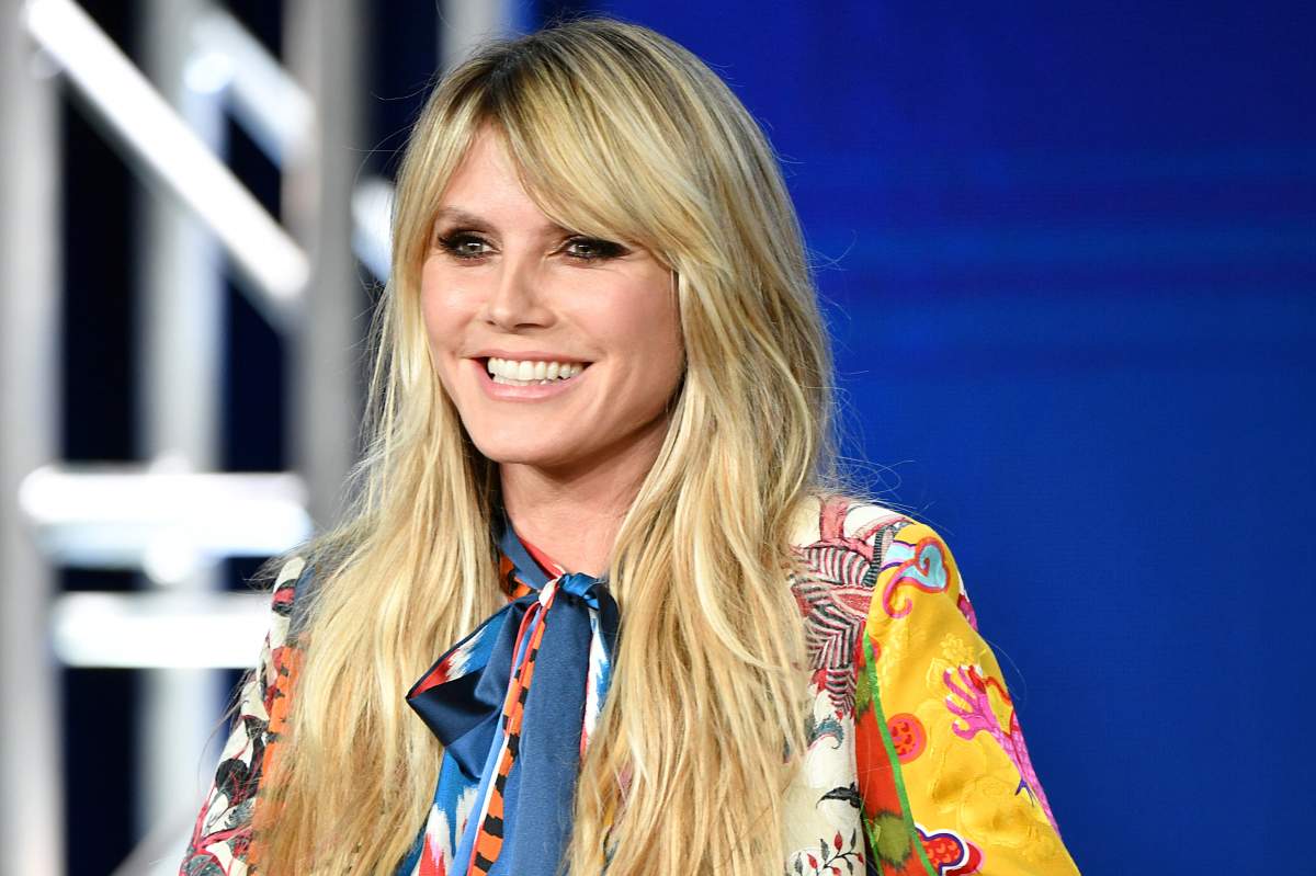 Heidi Klum of Amazon Prime's 'Making the Cut' speaks onstage during the 2020 Television Critics Association's winter press tour Day 8 at The Langham Huntington Pasadena on Jan. 14, 2020 in Pasadena, Calif.