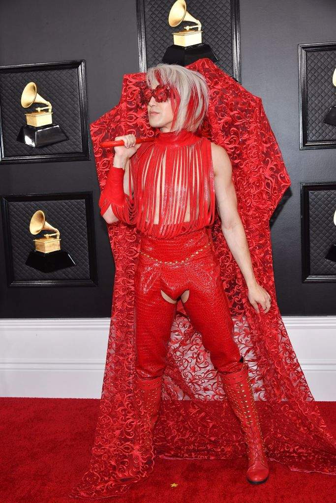Singer Joy Villa wears ‘Trump 2020’ dress at the Grammy Awards - image