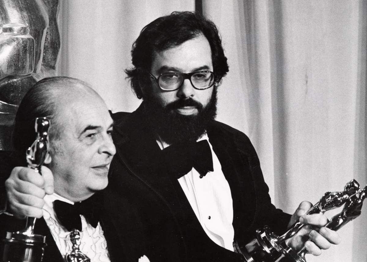 Francis Ford Coppola and his father. (Photo by Ron Galella/Ron Galella Collection via Getty Images)