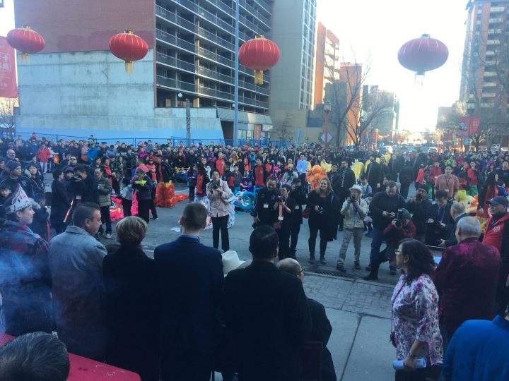 Hundreds, including Stampede Royalty and council members, attended Lunar New Year celebrations in Calgary on Saturday, Jan. 25, 2020.