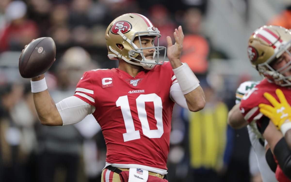 Quarterback Jimmy Garoppolo (10) and the San Francisco 49ers will face the Kansas City Chiefs in Super Bowl LIV on Feb. 2, 2020.