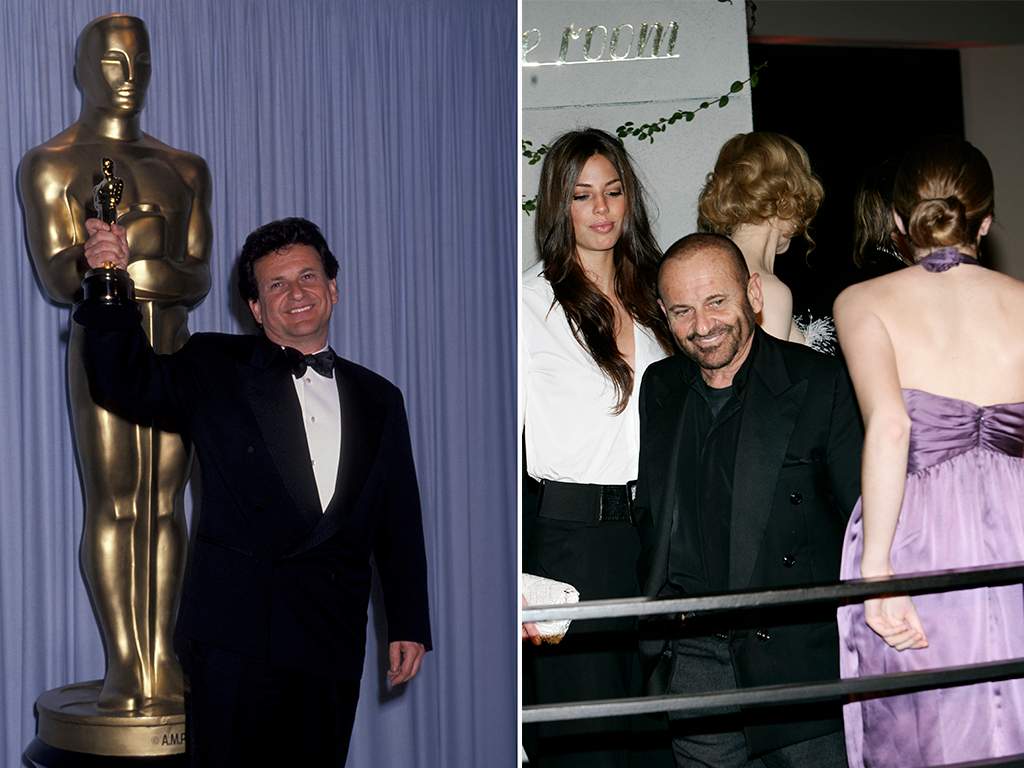 (L-R): Joe Pesci at the 63rd Annual Academy Awards in March 1991 and arriving at the 2009 Vanity Fair Oscars Party. (Photo by Ron Galella/Ron Galella Collection via Getty Images)