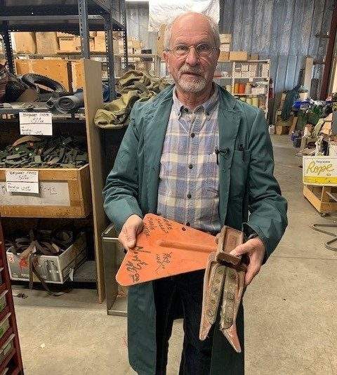 Joel Lipkind with his wire cutter