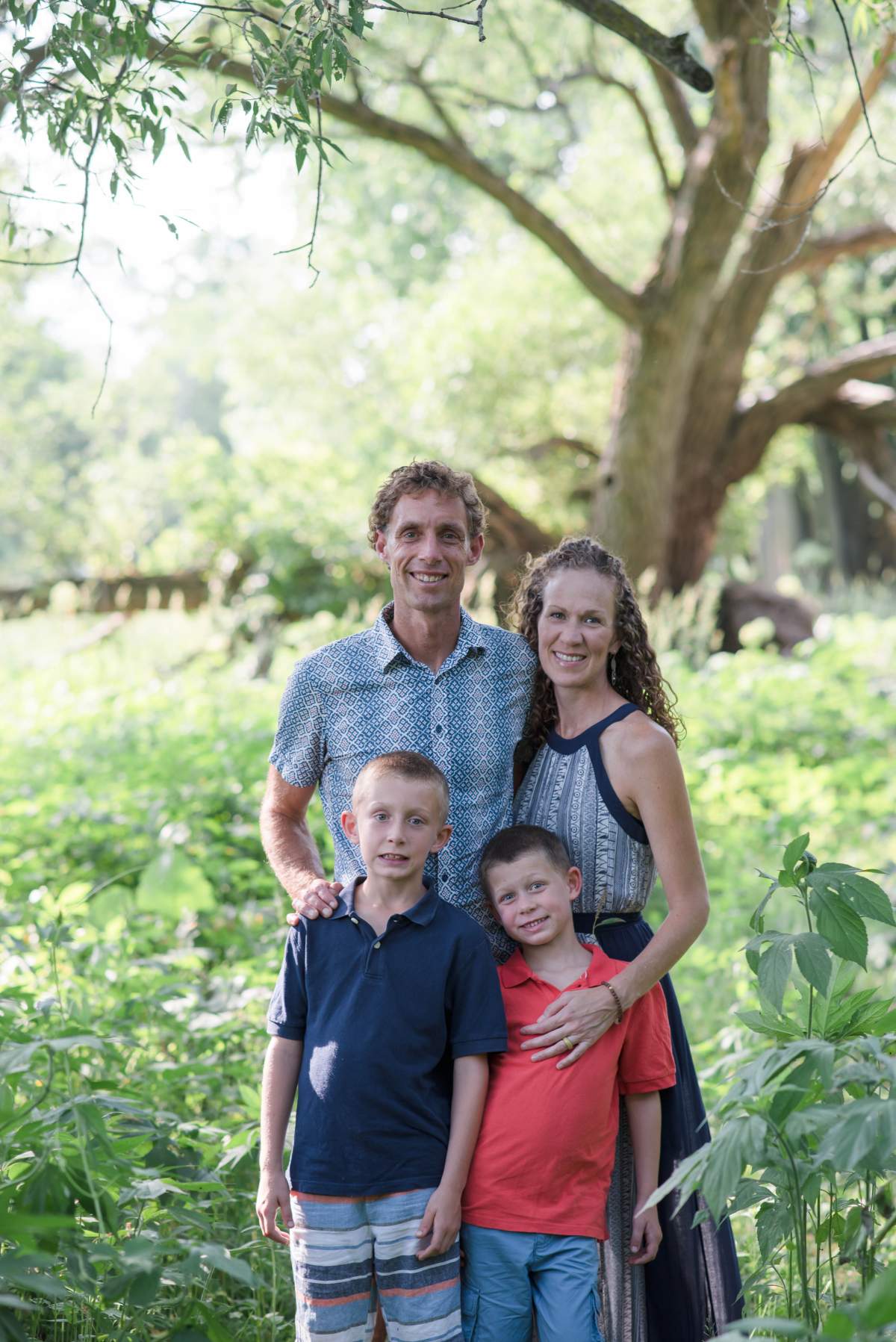 Karla Van Kessel pictured with her family. Photo by Lindsay Davis.