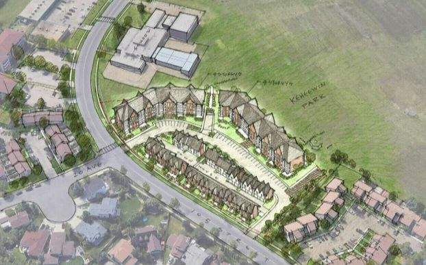 Rendering of the Keheewin affordable housing project in south Edmonton.