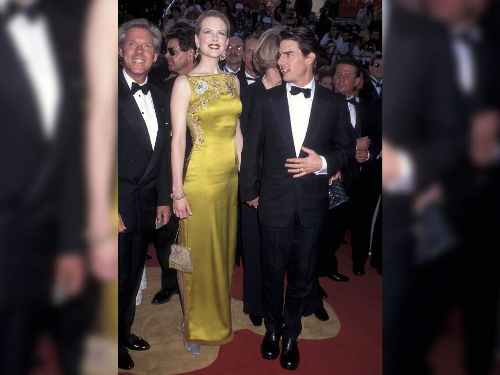 Nicole Kidman and Tom Cruise attend the 69th Annual Academy Awards in 1997.