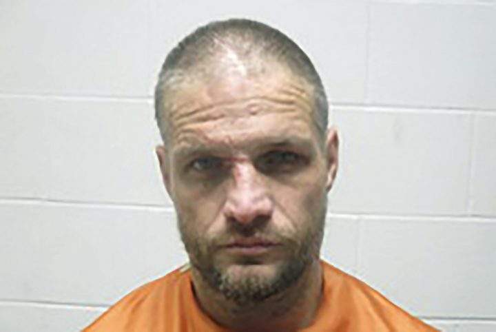 This Jan. 1, 2020, photo provided by the Creek County (Oklahoma) Sheriff's Department shows Brandon Wade Kirby. 