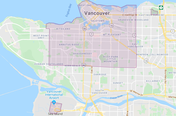 Lyft\’s initial service area.