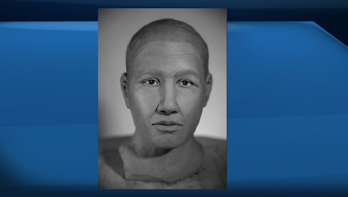A photo of the reconstruction of the human skull in Digby.