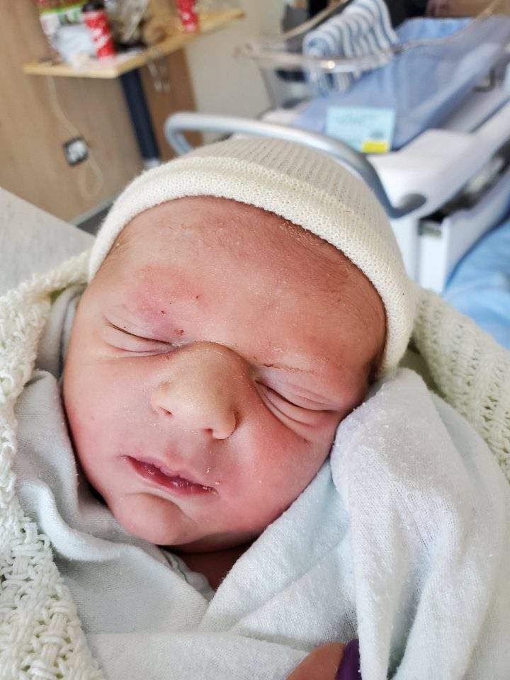 Lincoln Guinan weighed 7lbs., 12 oz. The whole family is doing well.