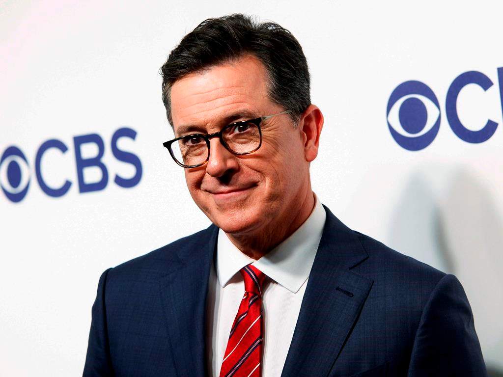 FILE – In this Wednesday, May 16, 2018, file photo, Stephen Colbert attends the CBS Network 2018 Upfront at The Plaza Hotel in New York. Colbert is an executive producer for a new CBS All Access series, “Tooning Out the News,” in which animated characters satirize the news. (Photo by Andy Kropa/Invision/AP, File)