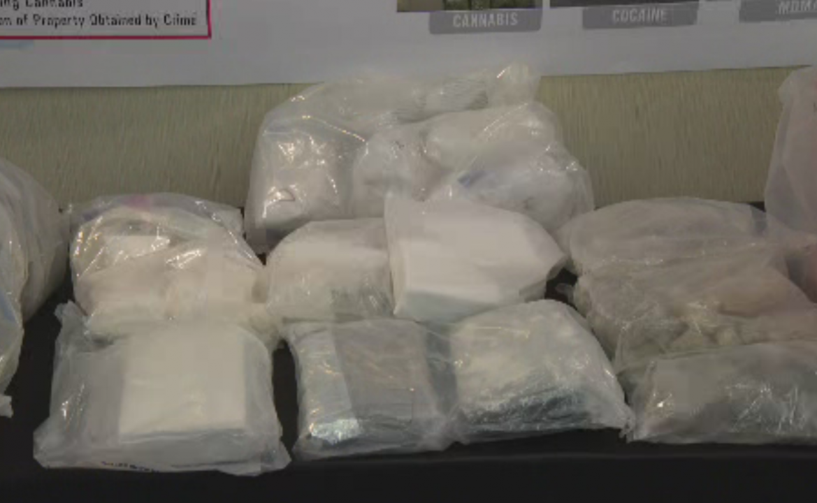 8.5 kg of cocaine, 9 kg of methamphetamine, 4 kg of ecstasy, more than 100 pounds of cannabis, 8.5 kg cannabis concentrates and $30,000 in Canadian currency were seized by the OPP.