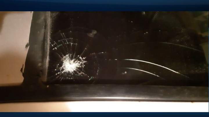 According to police, a car in Douglasglen had its windshield smashed while someone also spray-painted racial slurs on the vehicle. They said the target of the vandal(s) was a 2004 Silver Honda Accord parked along Douglas Glen Crescent S.E.